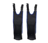 Yizilong 1 Pair Rest Footpegs Rear Passenger Foot Rest Foldable Peg Oxford fabric Black+Blue Piping for Fourtrax Foreman 4x4, for Brute Force 300/750