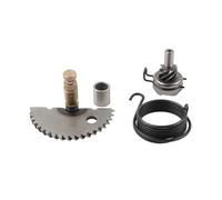 Yizilong 4Pcs Steel Kick Start Pinion Spring Complete Gear Shaft Kit Silver For 50cc 60cc 90cc 80cc Scooters Mopeds