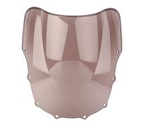 Yizilong Motorcycle Accessories Double Bubble Touring Winds n Windshield for ZZR400 1993-2007, ZZR600 1993-2004, Tan