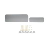 Yizilong Rear Tire Mount Cover Spare Wheel Plate ABS Silver for Defender 90 110 130 2020-2024