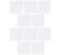 YIZISECCE 10Pcs 30x30cm White Sport Towel Square Microfiber Absorbent Towel for Yoga Fitness