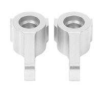 YIZISECCE Aluminum Alloy Rear Hub Axle Carrier, High Strength Durable Replacement Part for ECX 2WD 1/10 Scale RC Hobby Car, Enhanced Stability and Precision Fit, Easy Installation (Silver ECX334000S)