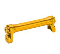 YIZISECCE Aluminum Alloy Telescopic Bar, for 3sixty Folding Bike, Lightweight Extension Rod, Sturdy Construction, Easy Installation Wheels (Gold)