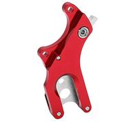 YIZISECCE Bicycle Disc Brake Adapter, for Alloy Conversion Seat, Disc Brake Mount Bracket for Bike Frame, Upgrade Kit, Easy Installation, Universal Fit, High Performance, Durable M (Red)