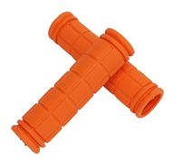 YIZISECCE Bike Handle Grips, Ergonomic, Non-Slip Rubber, for Mountain Road Bikes, 23mm Diameter, 11.5cm Length, Unilateral Locking, Durable Comfort Grip (Orange)