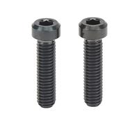 YIZISECCE Bike Stem Bolt Screw, Titanium Alloy M6 Hollow Hex Bolt, Lightweight Secure Fastening for Bicycles, High Reliability DIY Replacement Part (Black)