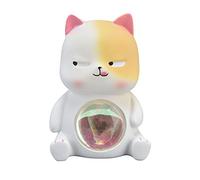 YIZISECCE Cartoon Animal Night Light, for Kids Star Lamp, Durable and Safe, Eco-Friendly Decorative Light, Cute Exquisite Shape, for Bedroom Decor (White cat)