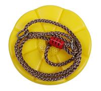 YIZISECCE Children Swing Disc Toy, for Kids, Round Rope Swings, Outdoor Entertainment Activity, Heavy Duty, Durable Material, Safe Playground Equipment, Fun Play Set, 360 Rotation, (Yellow Petals)