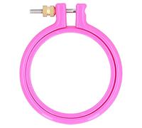 YIZISECCE Cross Stitch Embroidery Hoop, for DIY Art Craft Sewing, Plastic Colorful Hoop Ring, Embroidery Circle Frame, 6 Inch Embroidery Hoop, 7 Inch Hoop, Multi-Size Hoop Set, Dur (3in)