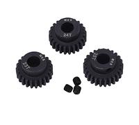 YIZISECCE Engine Motor Module Pinion Gear Set, For Inner Hole Replacement Component, Compatible with 1/10 1/8 RC Car, High Precision Durable Metal Construction, Smooth Transmission (23~25T)
