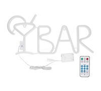 YIZISECCE English Letter Modeling LED Light Bar Party Home Hanging Decorative Lamp Accessory (White Light)