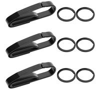 YIZISECCE For 3Set Stainless Steel Keychain Belt Buckle with Keyring Hanging Buckle for Outdoor Rules compliance: There are no absolute terms, promotional terms and special