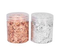 YIZISECCE for 5g Gold Foil Nail Art Decoration DIY Gold Flakes for Manicure Crafts Painting 2pcs Rules Compliance: There are no Absolute Terms, Promotional Terms and Special