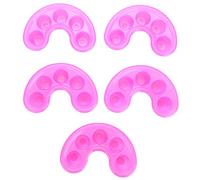 YIZISECCE for 5pcs Nail UV Acrylic Gel Removal Bowl Five - Holes Soak - Off Finger Bowl Dishes Rules Compliance: No Absolute Terms, Promotional Terms and Special Symbols, with 59