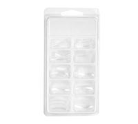 YIZISECCE For Clear Nail Form - Full Cover Quick Building Gel Mold Tips for DIY Manicure, 100pcs