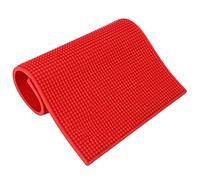 YIZISECCE for Hairdressing Tools Non - Slip Mat for Barber Salon, Storage Pad for Hair Clippers, Scissors, Combs Rules Compliance: There are no Absolute Terms, Promotional Terms (Red)