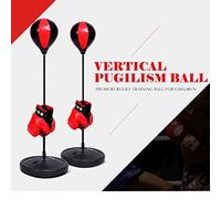 YIZISECCE for Kids Adjustable Height Punching Ball Bag Speed Boxing Sports Set with Gloves for Fighting Game