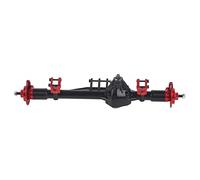 YIZISECCE for RC Metal Rear Axle Assembly, for AXIAL RBX10 Ryft, 1/10 Scale Upgrade Parts, High Strength, Precision Fit, Durable Accessories, Enhanced Performance (Black Red)
