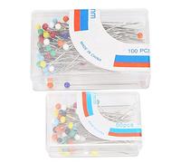 YIZISECCE, for Sewing Ball Head Pins, for DIY Crafting, for Fabric Sewing, 2 Box Straight Pins, High Visibility Ball Tips, Resistant, Durable Sharp Points, Multipurpose Craft (Colorful)