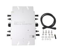 YIZISECCE for WVC Grid Tie Micro Inverter, for High Efficiency Conversion, 1400W Pure Sine Wave, IP65, DC to AC Power Inverter, with Overload and Short Circuit Protectio
