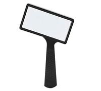 YIZISECCE Handheld Magnifying Glass 3X Magnification Portable Elderly Reading Writing Magnifier Black