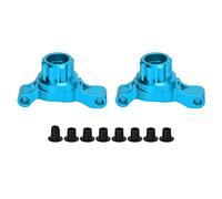 YIZISECCE High Strength RC Aluminum Alloy Rear Steering Cups Upgrade Parts for TT02, for 1/10 RC Car Accessories, CNC Machined, Durable, Easy Installation, Enhanced Steering (Blue)