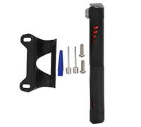 YIZISECCE Mini Manual Pump, for Schrader Presta Valve, Universal Bike Tire Inflator, Compact Cycling Accessory, High Pressure Pump, Lightweight Portable Design, Durable Con (Black Red)