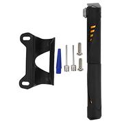 YIZISECCE Mini Manual Pump, for Schrader Presta Valve, Universal Bike Tire Inflator, Compact Cycling Accessory, High Pressure Pump, Lightweight Portable Design, Durable Con (Black+Gold)