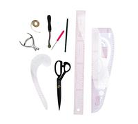 YIZISECCE Multifunction Sewing Ruler, Pliers, Tape, Scissors Kit, for DIY Needlework, Dressmaking, Tailor Measure Tool, Professional Crafting Essential
