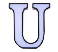 YIZISECCE Plastic LED 26 English Alphabet Night Lamp Letter Shape Decoration Light for Birthday Propose Confession (White Light)