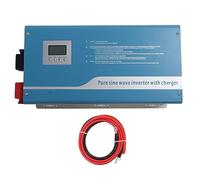 YIZISECCE Pure Sine Wave Solar Inverter, 1.5KW Wall Mount Power System, for Solar Generator, 110VAC/220VAC/230VAC Output, LCD Display, High Efficiency, Overload Protection (24V)