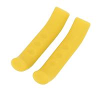 YIZISECCE Silicone Brake Lever Grips, for Bicycle Ergonomic Handlebar Covers, High Strength Wear Resistant Non Slip Vibration Absorption Comfortable Grip Sleeves, Pair of Two (Yellow)