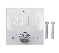 YIZISECCE Smart Thermostat Knob, For Sauna Room, For Underfloor Heating, LCD Color Display, Digital Temperature Control, Energy Saving, Easy Installation, Precise Regulation, Durab (White)