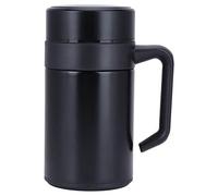 YIZISECCE Stainless Steel Vacuum Cup with Handle Filter Insulated Coffee Mug for Home Office Business