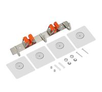 YIZISECCE Wall Hooks,for Kitchen,Bathroom,Adhesive Wall Mount,Sturdy Storage Rack for Mop,Broom,Towels,No Drill Needed,Stainless Steel