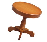 YIZITU 1:12 Miniature Furniture Wooden Round Side Table Vintage Dollhouses Minis Furniture Dollhouses Decorations Accessories