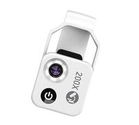 YIZITU 200X LED Lighted Pocket Microscope With Builtin LED Universally Smartphone Digiscoping Adapter Clip Macro Lens Phone Microscope Clip