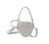 YIZITU 2023 NEW PU Crossbody Bag Small Heart Shaped Tote Bag Casual Handbag Versatile Leisure Shoulder Bags For Girl Women Stylish And Simple Love Bag