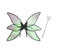 YIZITU 2Pcs Star Fairy Butterfly Wing For Dance Birthday Party Fairy Princesses Costume Halloween Cosplay Prop Butterfly Fairy Wing Costume For Women Girls Butterfly Fairy Wing Dress Up