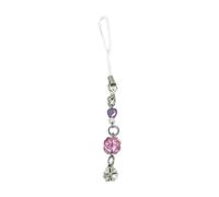 YIZITU Acrylic Keychain Unique Beaded Phone Pendant Four Leaf Clovers Phone Strap Antilost Lanyard for Phone Case and Key