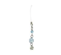 YIZITU Acrylic Keychain Unique Beaded Phone Pendant Four Leaf Clovers Phone Strap Antilost Lanyard for Phone Case and Key