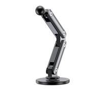 YIZITU Adjustable 17mm Head Stand Base Aluminum Alloy Adhesive Mount Bracket For Car Dashboard Phone Tablet Holder