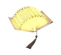 YIZITU Artistic Wood Book Lamp Handcrafted Ancient Palaces Design Paper Materials Bedside Table Decorative Light for Bedroom Warm LED Reading Light