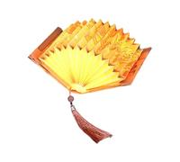 YIZITU Artistic Wood Book Lamp Handcrafted Ancient Palaces Design Paper Materials Bedside Table Decorative Light for Bedroom Warm LED Reading Light