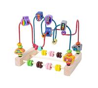 YIZITU Beads Wire Maze Roller Coasters Educational Toy Early Learning For Todder Kids Cognitive Skills Hand-Eye Coordination Roller Coasters Toy
