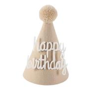 YIZITU Brown Coffee Bear Baby Birthday Hat Shower Party Decoration Pom Pom Peaked Adjustable Size For 1st 2nd 3rd Years Old Celebration Supply