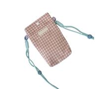 YIZITU Canvas Small Crossbody Bag Cell Phones Pouches For Women Wristlet Wallet Bag Coin Purse Grids Shoulder Bags Handbags Small Crossbody Purse