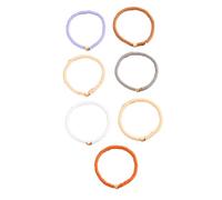 YIZITU Casual Soft Pottery Heart Ankle Chain Playful Bead Anklet Set with Colorful Soft Pottery Hearts for Fashion Enthusiasts Zinc Alloy Accessories