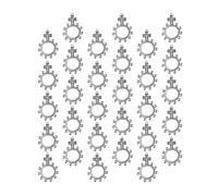 YIZITU Catholic Prayer 30Count Finger Rosary Rings Pocket Finger Rosaries For Baptismal Giveaways 4.6x3.3cm