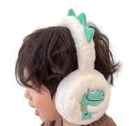YIZITU Children Foldable Ear Warmers Lovely Dinosaur Print Ear Muffs Soft Earmuffs Winter Accessory For Girls And Boys